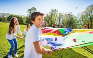 Parachute De Jeu Pour Enfants - 1,8 M Arc-en-Ciel | Jeu D'Extérieur Et Intérieur - 2